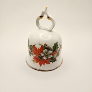 Vintage FLAMBRO Christmas Rose Collection Bell